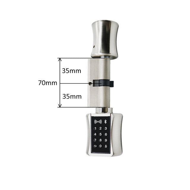 Smart Cylinder Lock European Style Electronic Door Lock Digital Keypad Code RFID Card Keyless Lock For Home Hotel Apartment