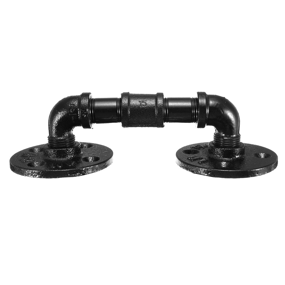 Industrial Vintage Steampunk Iron Pipe Drawer Door Handle Pull&Push Rustic Cabinet Handle