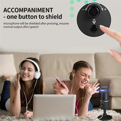 Digital Video Microphone Condenser Recording with 1080P Camera Webcam Hi-Fi Stereo Bluetooth