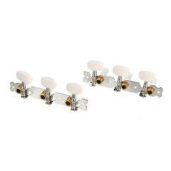 2Pcs Acoustic Classical Guitar Tuning Pegs Machine Heads Tuners Guitar Parts White