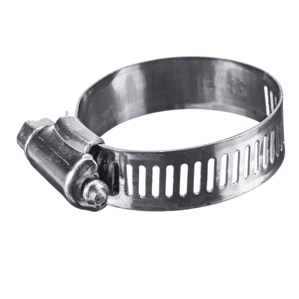 60Pcs Fuel Injection Hose Line Clamp Stainless Steel Adjustable Worm Gear Clamp Assortment