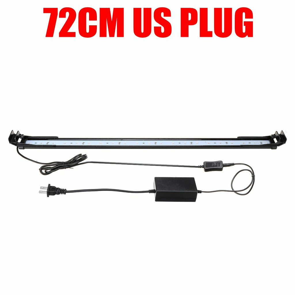 72CM 24W Aquarium Light Fish Tank Lamp Aquarium Led Lighting Indoor Plants Fishing Luminaria RGB Dimming with Remote Control