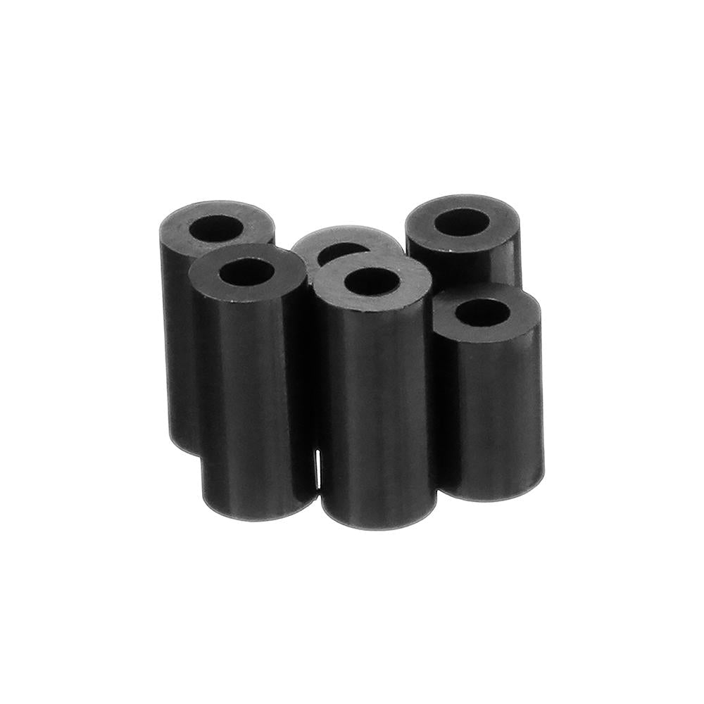 M3NR3 140Pcs M3 Black/White Nylon Round Column Non-Threaded Spacer Hollow PCB Standoff Set