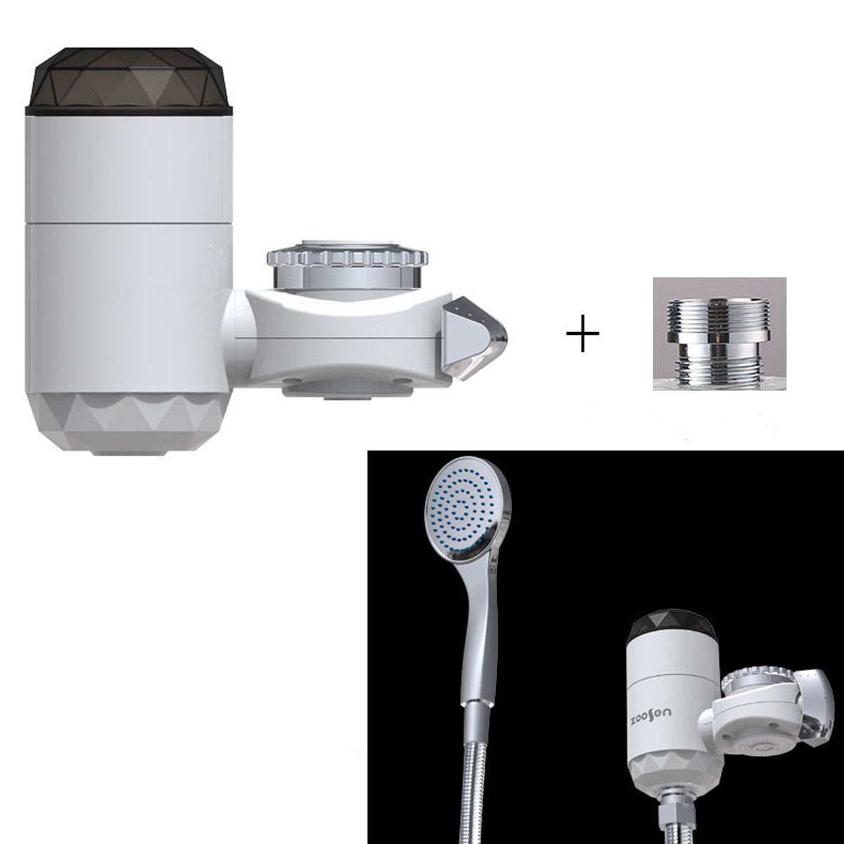 3000W 220V Electric Instant Heater Faucet Tap LED Display Hot Water Kitchen