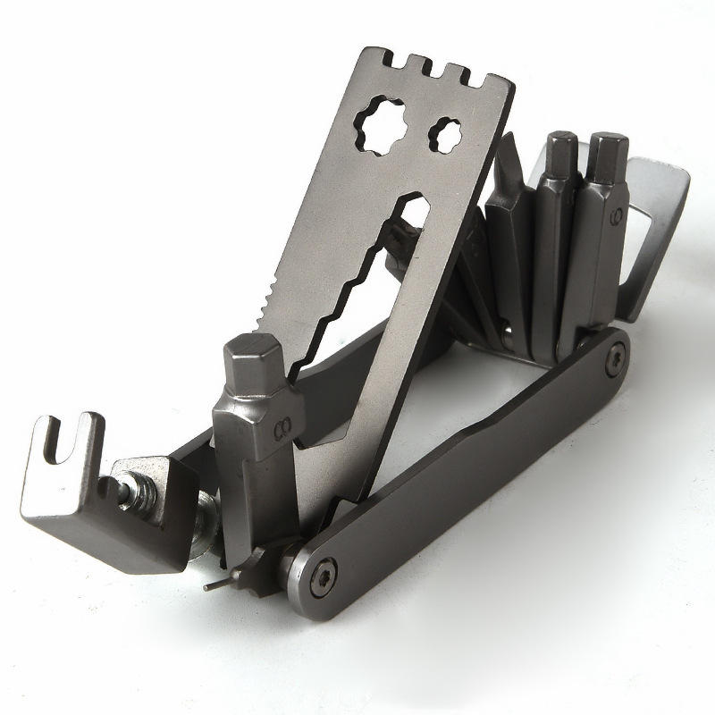 17 In 1 Multifunctional Tools Bicycle Repair Kit Card Reader Screwdriver Bottle Opener Chain Tool Portable Camping Hunting Cycling