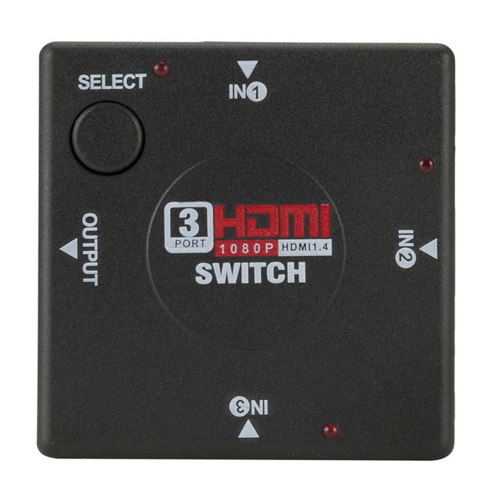 3 Port 1080P High Definition Multimedia Interface Switcher Adapter Splitter for PS3 STB TV DVD DVR PC DV DLP Projector