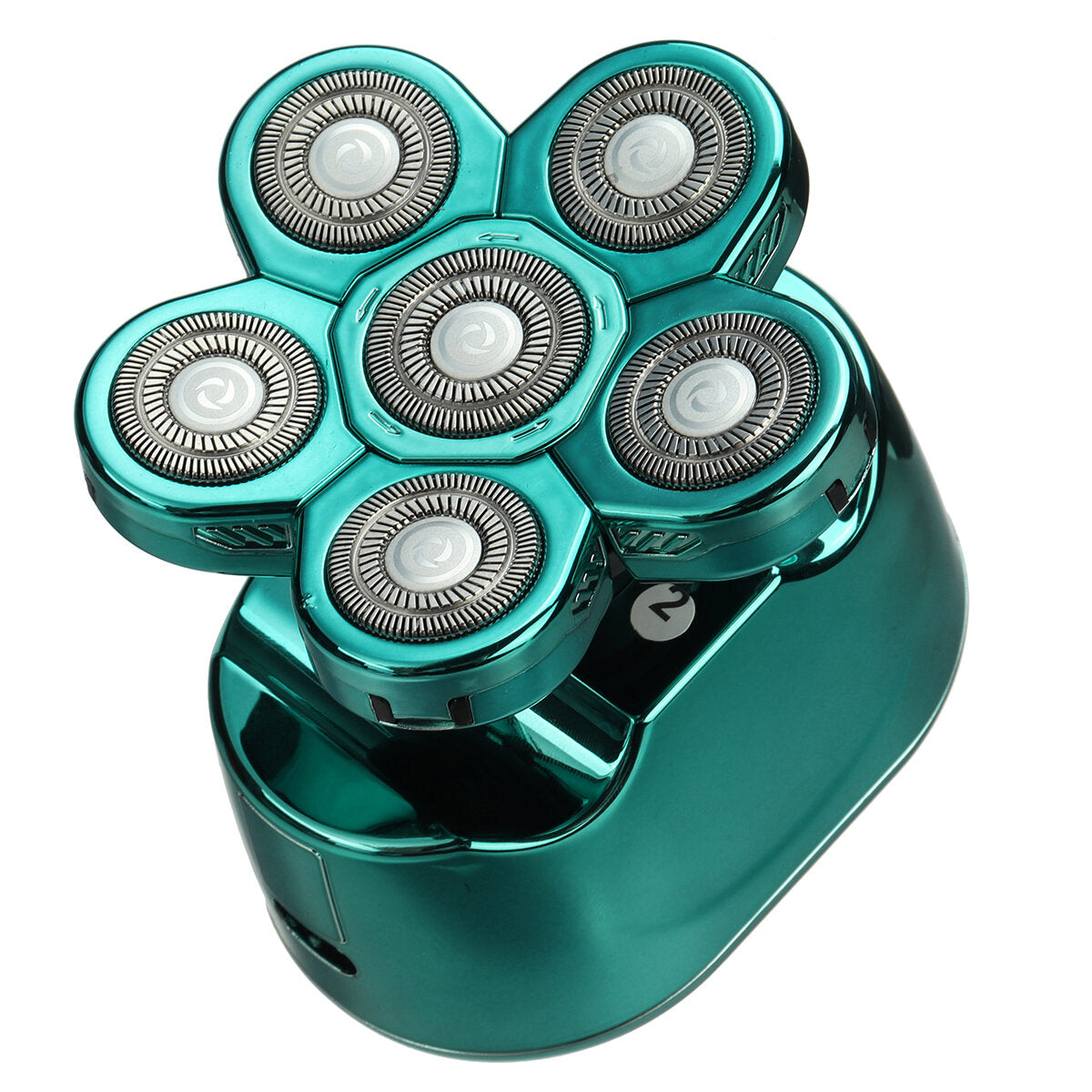 6-in-1 Multifunctional 6D Floating Heads Electric Shaver IPX6 Waterproof Dry Wet Dual-use Electric Razor LED Display Washable Electric Shaver