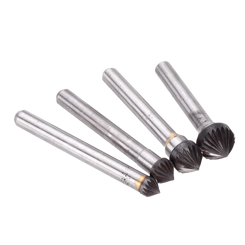 6mm Shank K Series Tungsten Carbide Burr Rotary Cutter File Metal Carving Polishing Tools