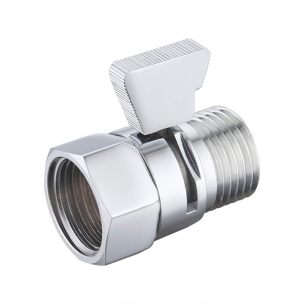G 1/2 Shower Head Shut-Off Valve Quick Open Adapter Brass Valve Flow Control Regulator Bath Accessory