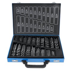 170Pcs Presion HSS Engineering Drill Bit Set 1mm-10mm Assorted Kit Metal Case