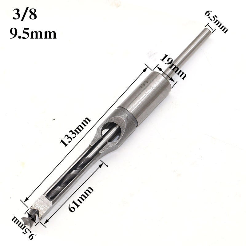 6mm-16mm Square Hole Twist Drill Bit Square Auger Drill Mortising Chisel