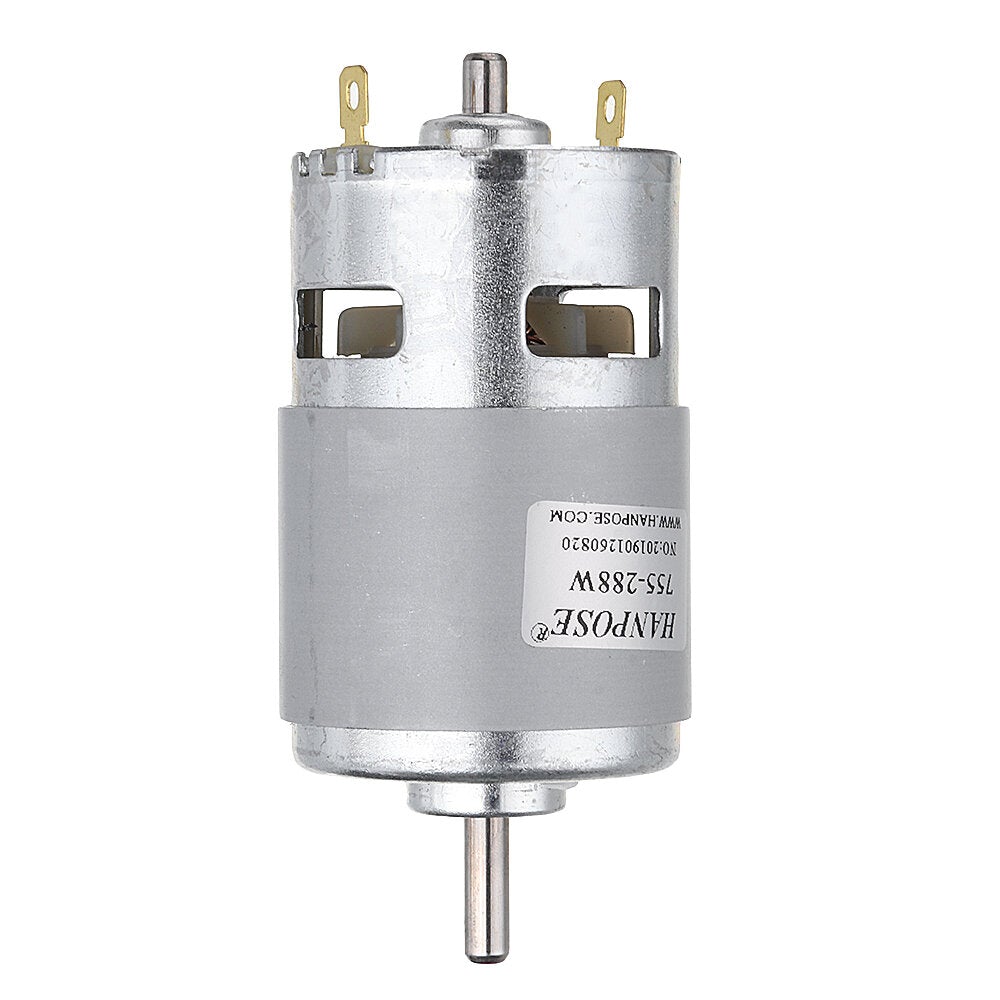DC 12V 24V 80W 150W 288W DC Motor Large Torque High Power DC Motor Double Ball Bearing Spindle Motor