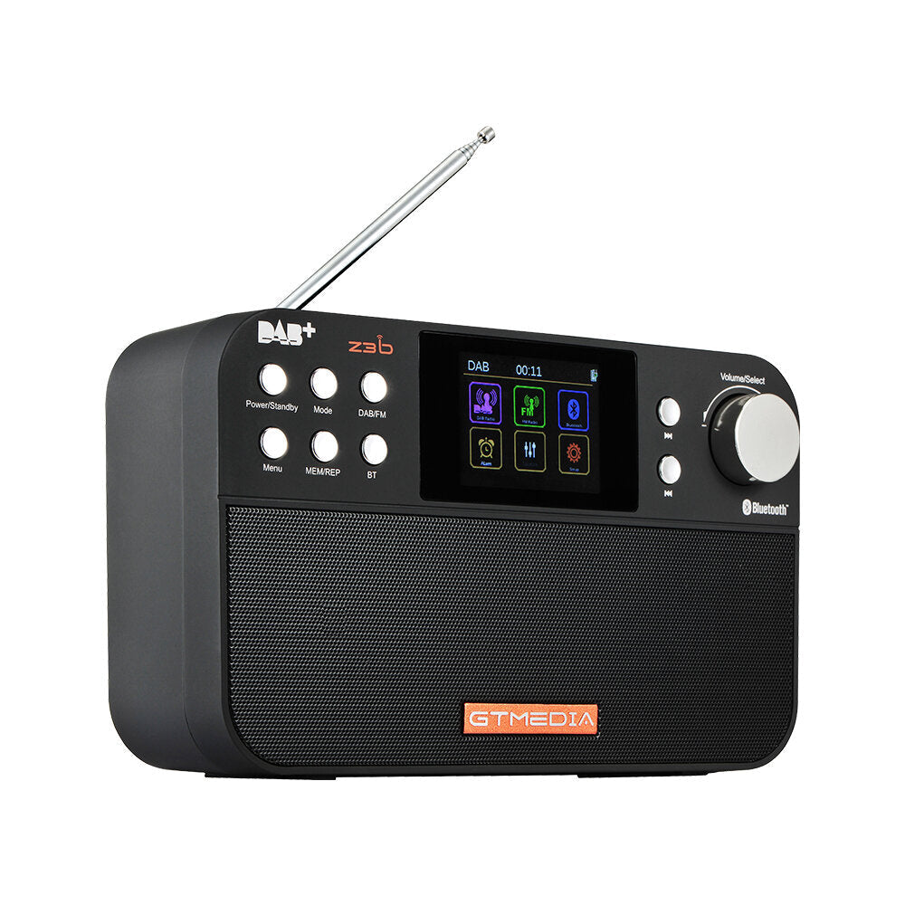 Portable Digital DAB Radio FM Bluetooth Stereo RDS Multi-band Speaker with LCD Display