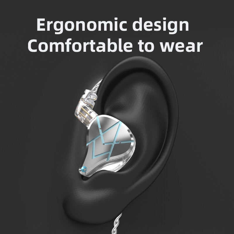 Wired Earphone 20BA Balanced Armature Units Stereo Bass DJ Monitor Earbuds Noise Cancelling 3.5mm Sport Headphone Headset
