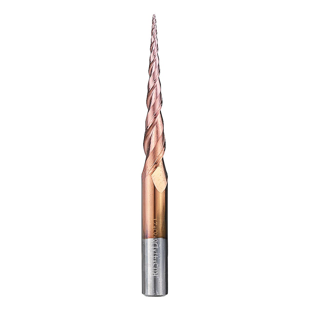 2 Flutes R0.5/ R1.0 *47*D8*85 Taper Ball Nose End Mill HRC50 Milling Cutter