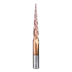 2 Flutes R0.5/ R1.0 *47*D8*85 Taper Ball Nose End Mill HRC50 Milling Cutter
