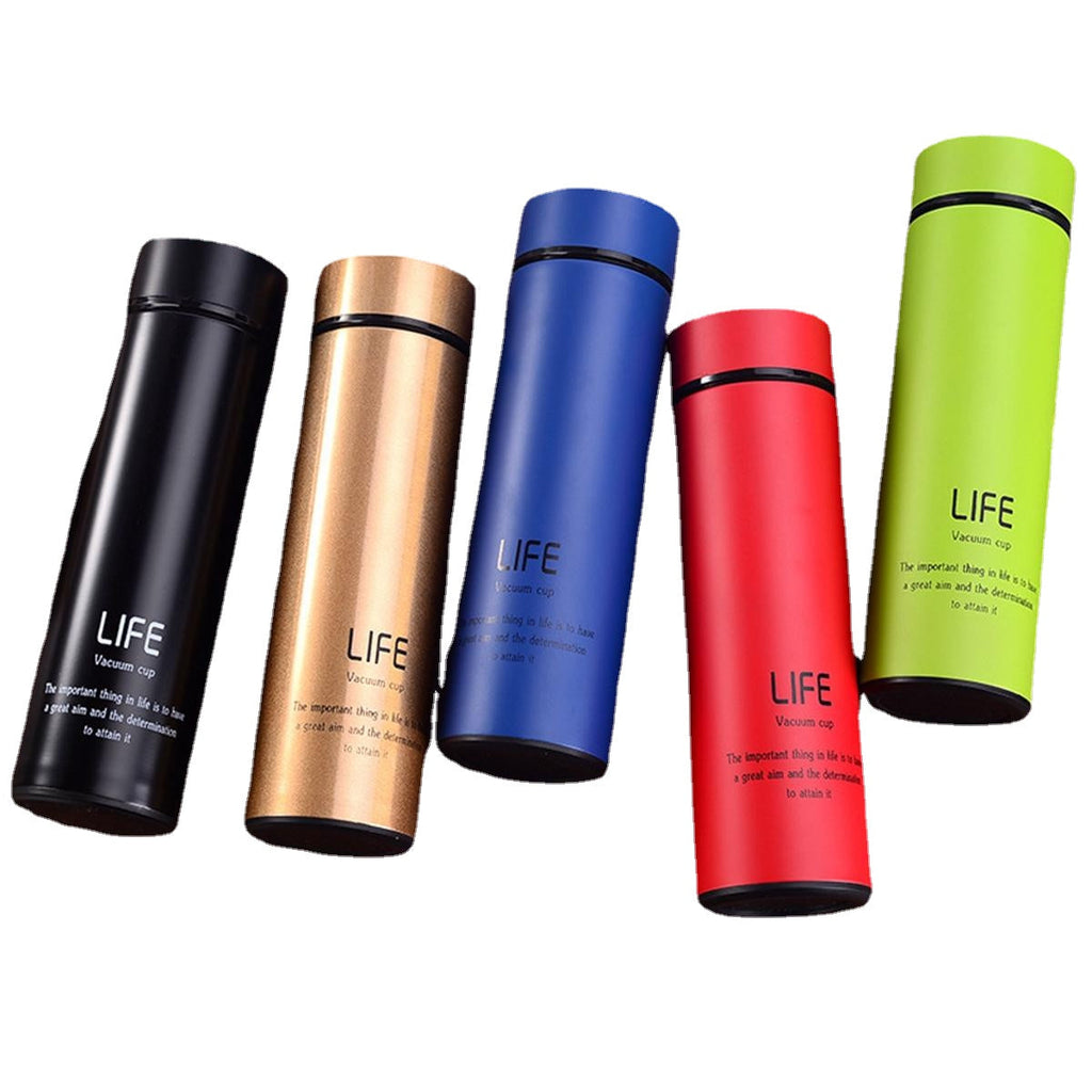 500ml Creative Stainless Steel Thermos Vacuum Cup Sports Outdoor Portable Straight Body Cup