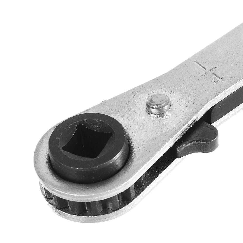 Double Head Adjustable Wrench Ratchet Spanner 3/16 1/4 5/16 3/8 Socket 4 in 1 Ratchet Wrench