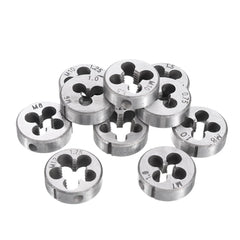 10Pcs Metric Circular Die Set M6/M7/M8/M10/M12 Thread Die for Screw Tap