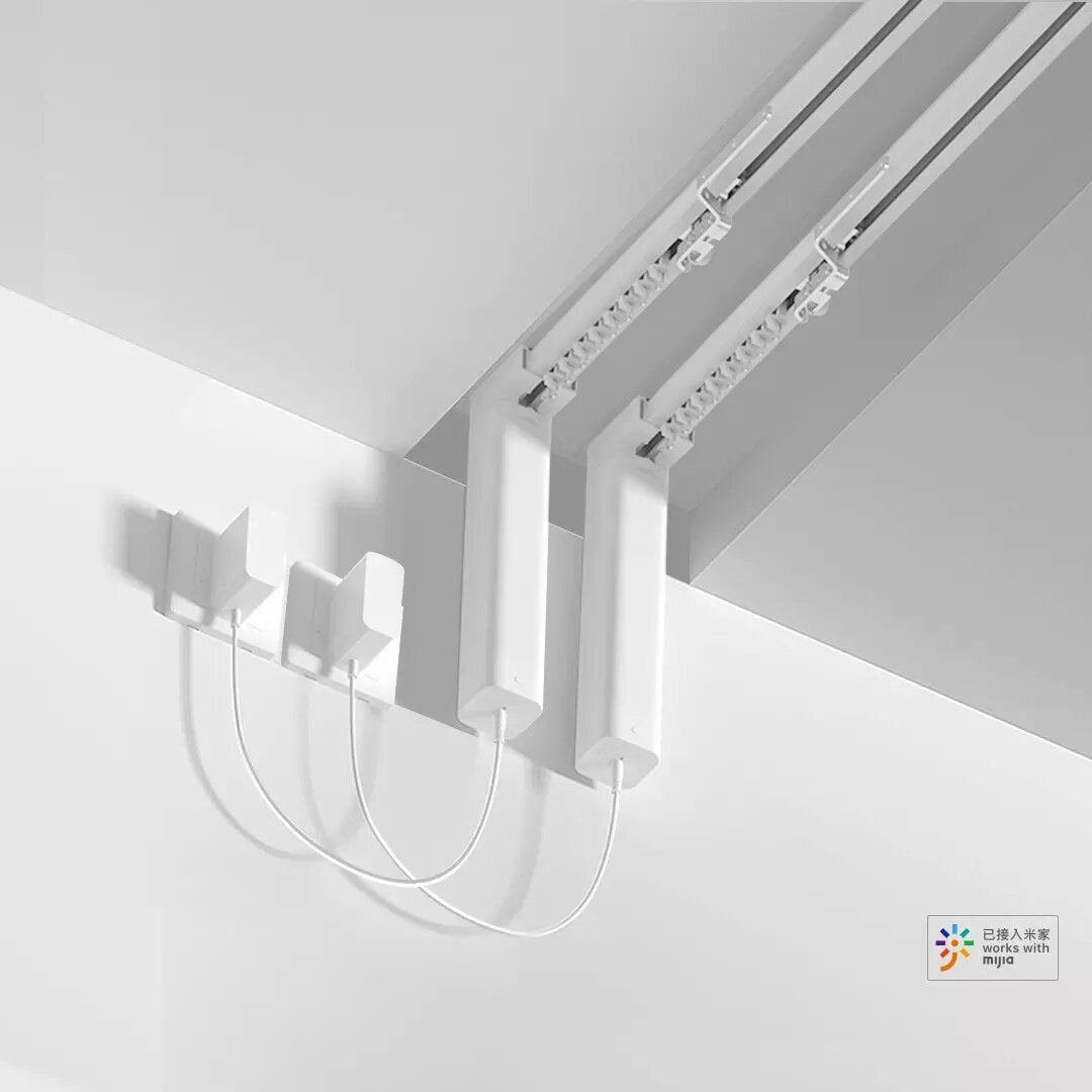 WiFi Smart Curtain Motor Intelligent Automatic Opening Closing Timing Voice Control Mute Design Electric Curtain Motor