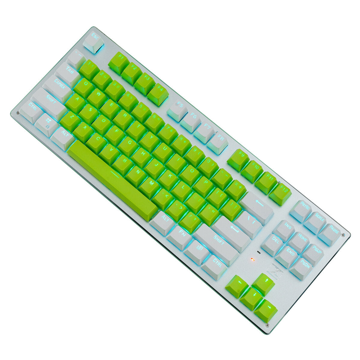 Mechanical Keyboard 87 Keys Three-Mode Wireless Bluetooth4.0 / 2.4G / Type-C Wired Blue Switch LED Backlit Gaming Keyboard for Laptop