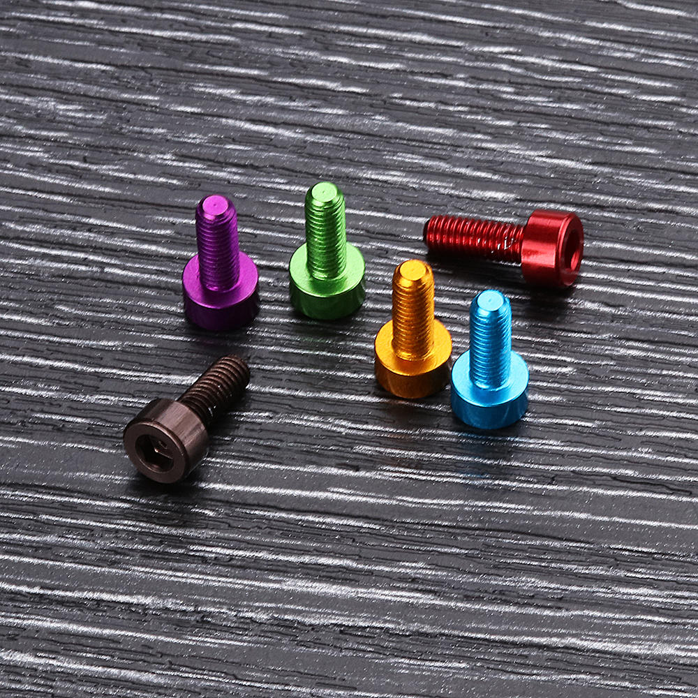 10Pcs M38mm Hex Socket Screw M3 Cap Head Bolt 7075 Aluminum Alloy Multicolor