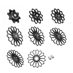 Aluminum Alloy Bicycle Derailleur Pulley Wheel Cycling Guide Roller Ceramic Bearing