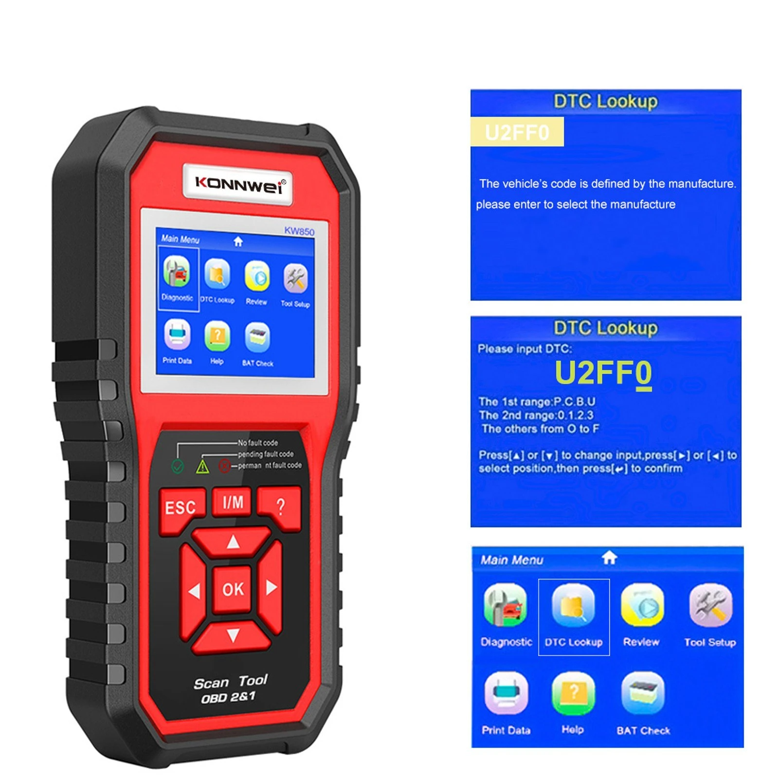 Multifunctional Auto Diagnostic Scanner Tools Car Tool Check Engine Automotive On-Board Machine