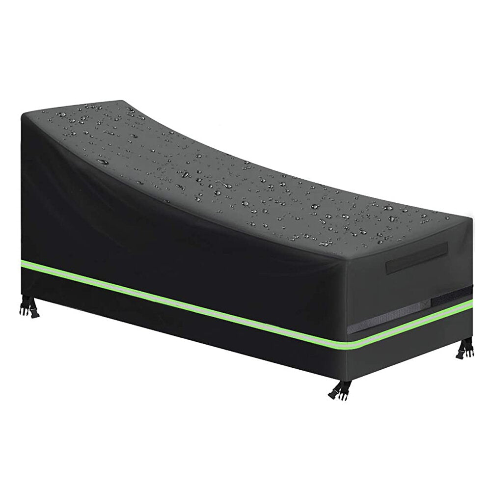 Lounge Chair Cover Furniture Cover Waterproof Dustproof Table Chair Protector with Handles Reflective Tape Strip Windproof Buckles