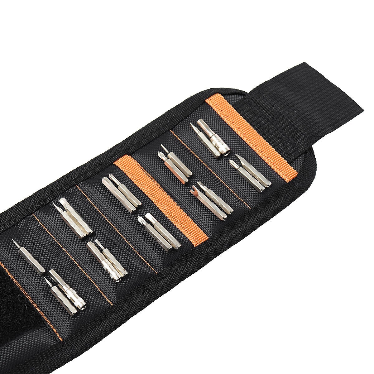 Magnetic Wristband w/ Strong Magnets Holds Screws Nails Bits Repair Hand Easy Carry Gadget