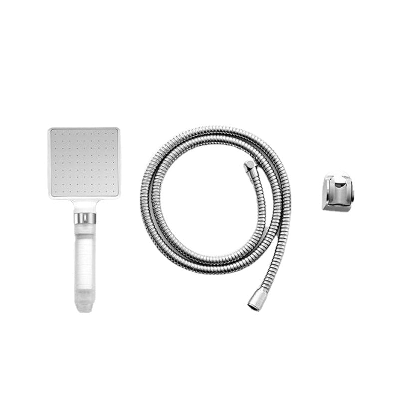 Bathroom Pressurized Rainfall Shower Head Hand-held Antibacterial Material Replaceable Filter Element Water Saving Wall Mount Showerhead With Hose