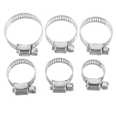 34pcs Stainless Steel Mini Jubilee Fuel Hose Clamps Pipe Clips Fastener For Home Tools