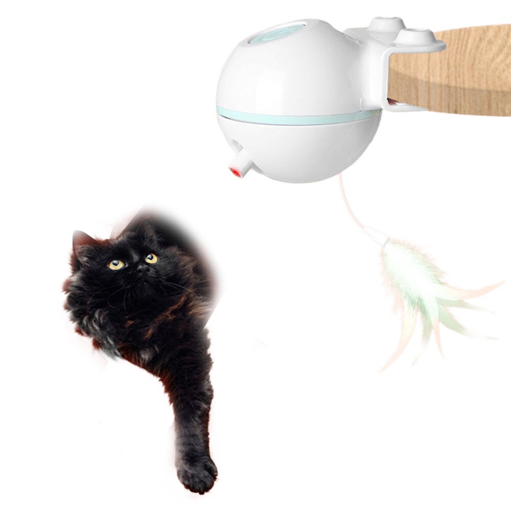 USB Electric Pet Cat toxick Home Pets Funny Pet Toys with Replacebale Feather