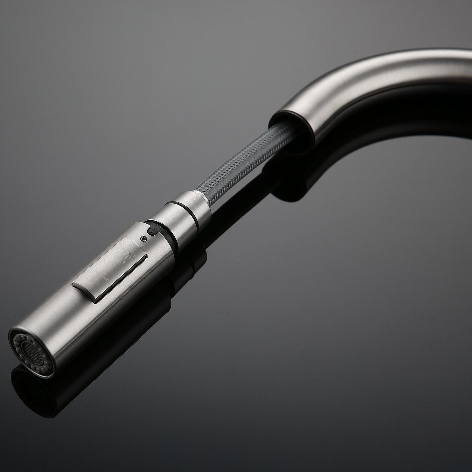 Pull Out Kitchen Faucet 304 Stainless Steel Tap Swivel 360 Degree Splash Proof Sink Hot And Cold Mixer