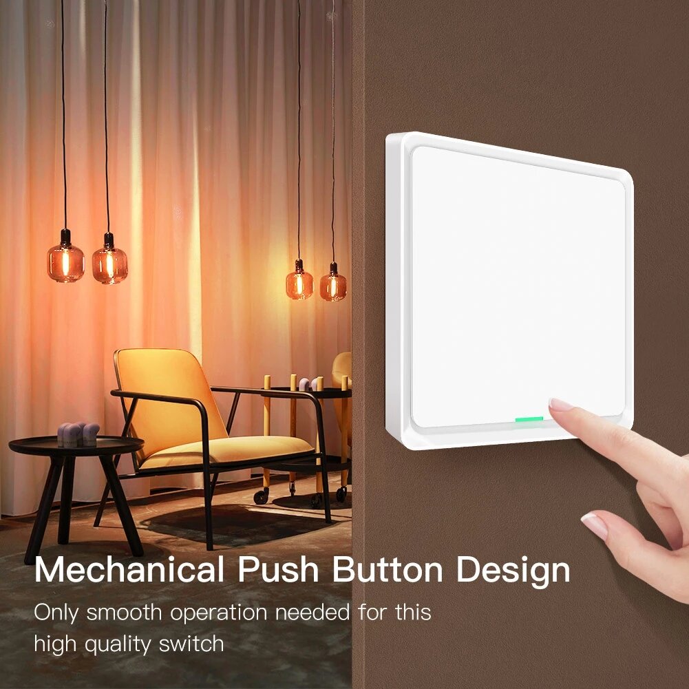 WiFi Smart Wall Light Switch Neutral Wire Required Multi-control Association in App Works with Alexa