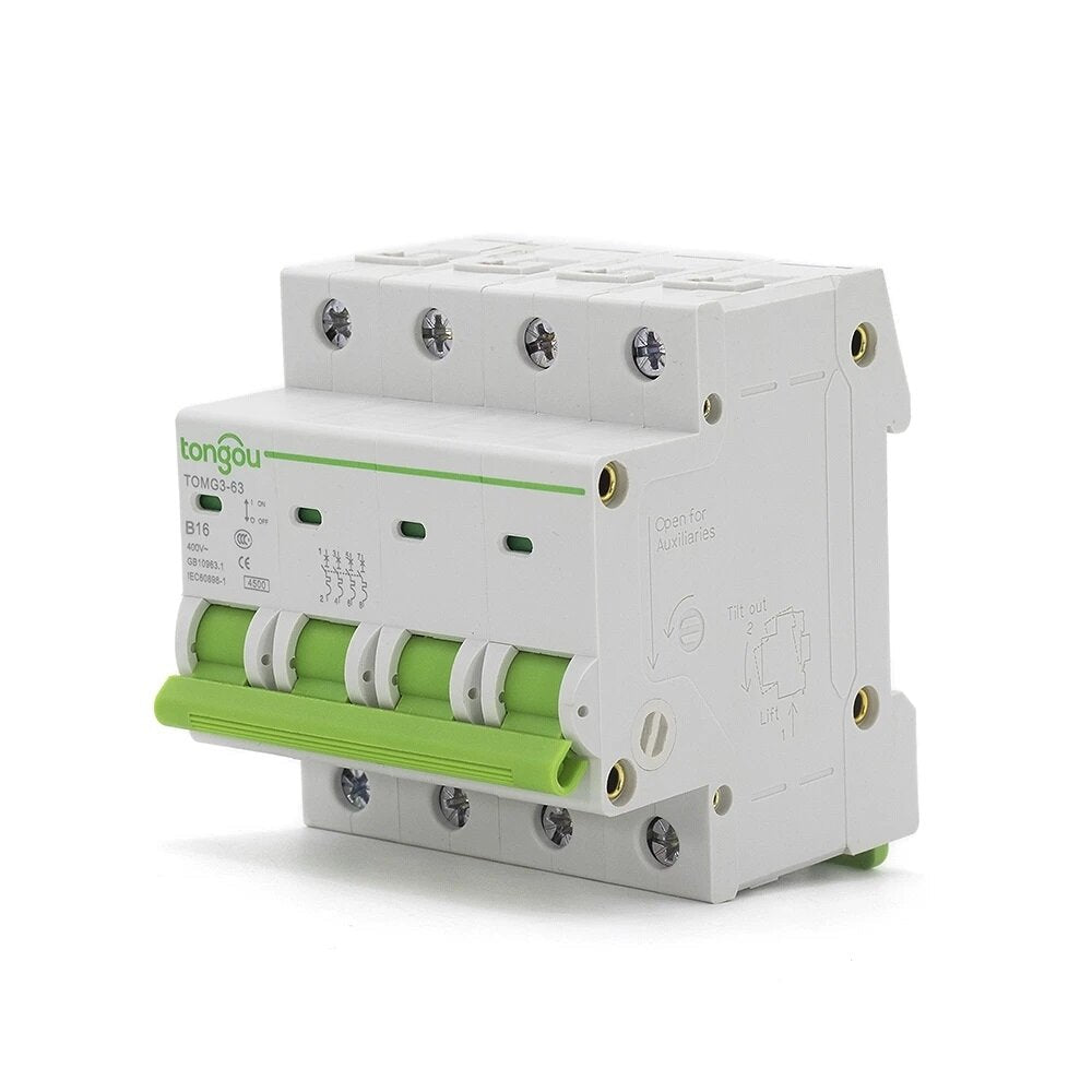 DIN Rail Miniature Circuit Breaker 110V/230V/400V 4.5KA Type B
