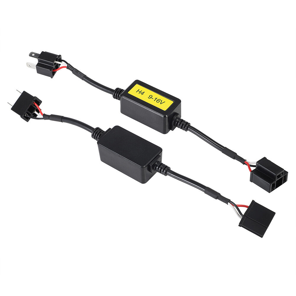 2Pcs LED Headlights Decoder Canbus Warning Cancellers for H4 Hi/Lo Beam HB2 Bulbs Decoding Dash Board Error Warning