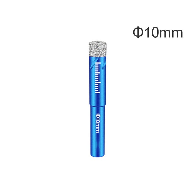 5Pcs 6-16mm Durable Diamond Coated Core Drill Bit Dry Drilling For Glass Marble Granite Quartz Porcelain Ceramics