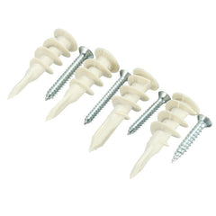 10Pcs Nylon Plate Board Cavity Wall Plug Fixing Speed A Anchor With Screws