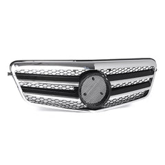 Chrome Silver AMG Style Front Grill Grille For Mercedes Benz