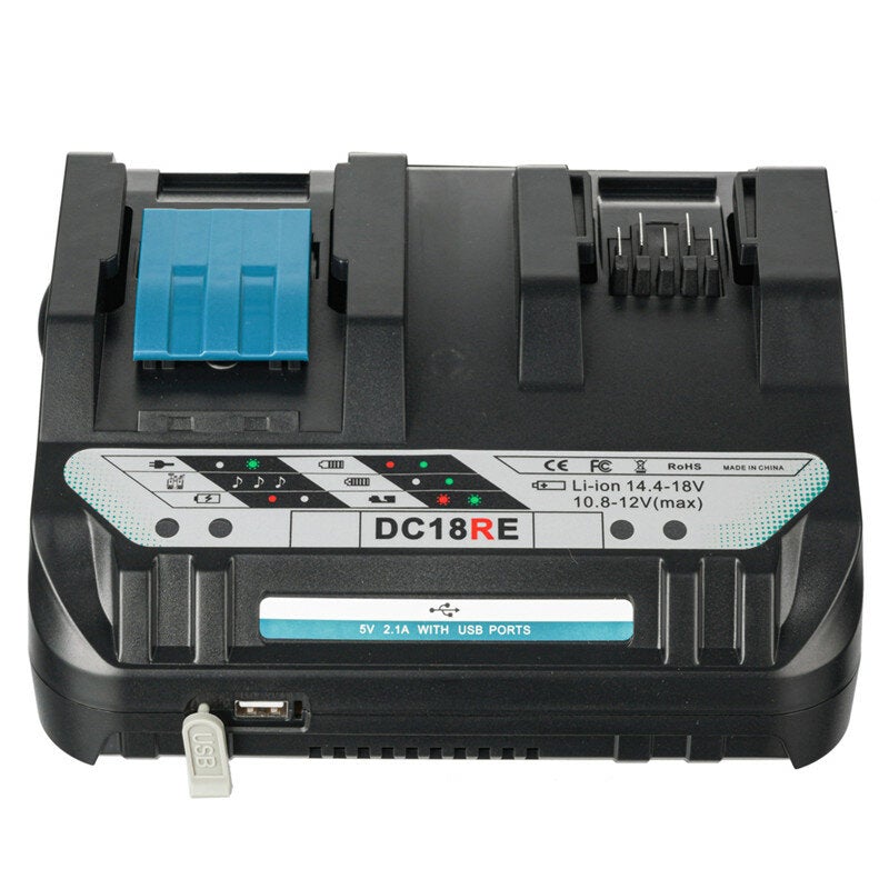 Li-ion Battery Charger 5V 1.5A AU/EU/US/UK Plug Charging Current For Makita 14.4V-18V BL1830 BL1430 Power Tool Battery