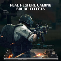 Wired Headphones Dual Dynamic 4 Speakers In-Ear Headset Noise Reduction HD Call Wired-Control Earphones with Mic