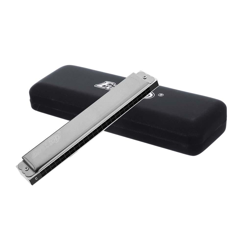 24 Holes Polyphonic Harmonica C Key