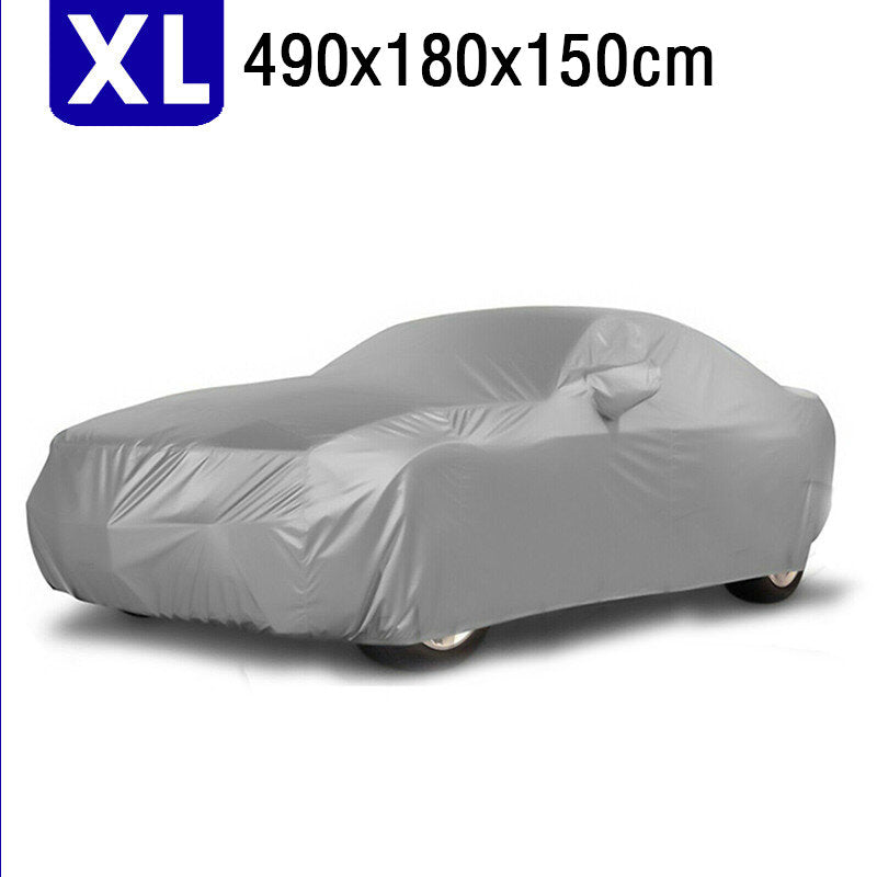 Universal Car Cover Outdoor Auto All-Weather Waterproof UV Heat Dust Protection