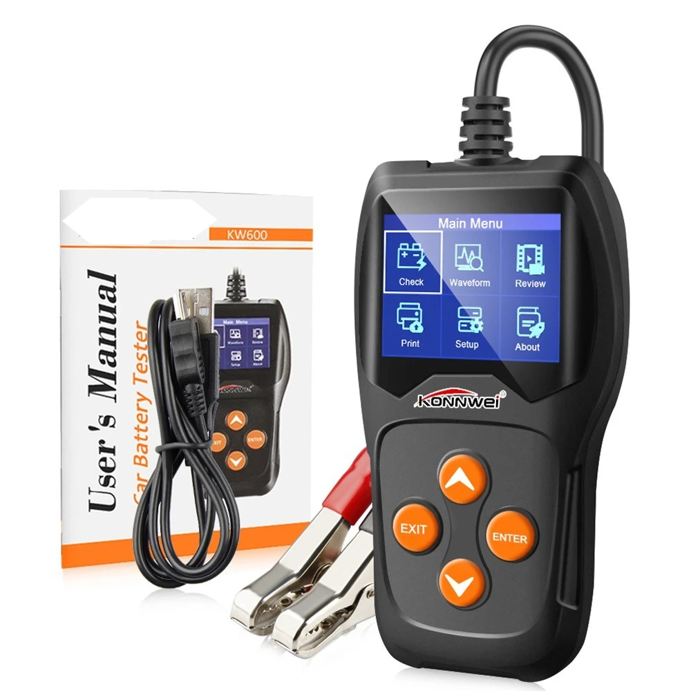 Car Battery Tester on Cranking System, Auto Load Analyzer, Waveform Voltage Test for All 12V Cars/SUVs