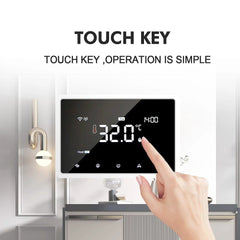 WiFi Smart LCD Touch Screen Floor Heating Wall Thermostat APP Remote Control Works with Alexa Google Home