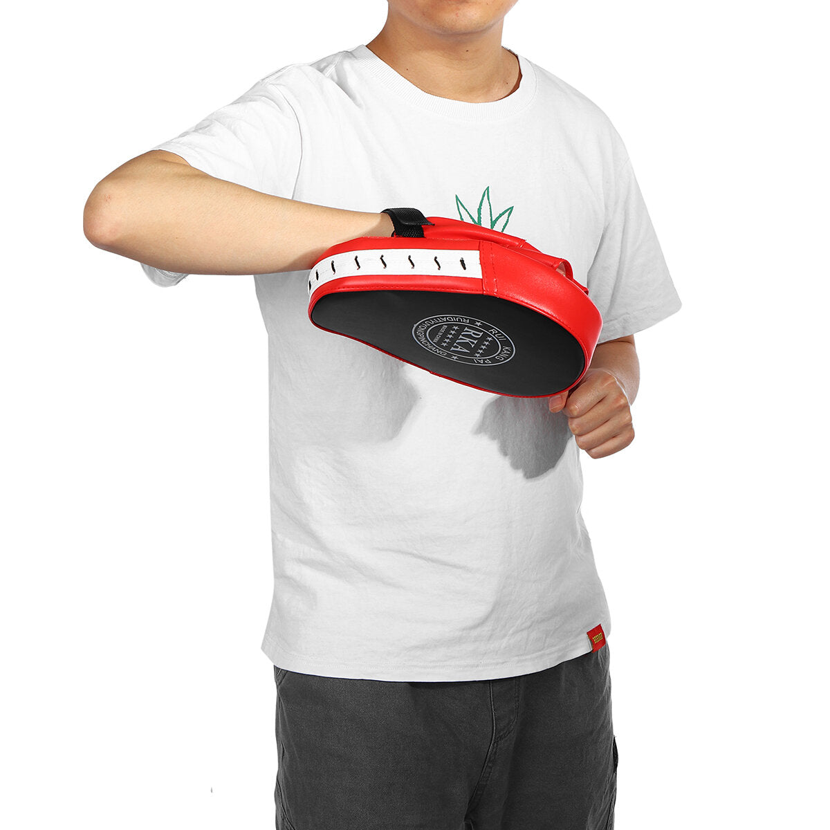 Boxing Target Thickened Curved PU Leather Boxing Curved Baffle Thai Taekwondo Kick Shield