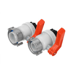 75mm/62mm Replacement Tank Butterfly Valve Tap Water Container Mauser Connector Fittings