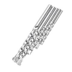 5pcs 4/5/6/8/10mm Straight Impact Drill Round Shank Cement Wall Twist Drill Bit Set