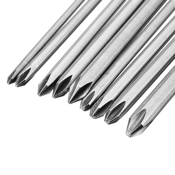 9pcs 150mm Magnetic Cross Head Screwdriver Bits Long Hex Shank